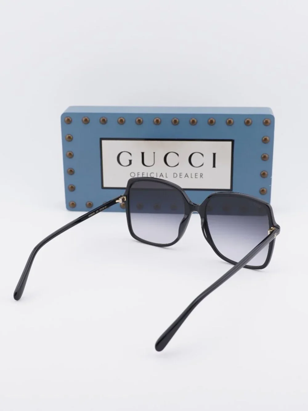 Gucci GG0544S 001 Square Sunglasses - Black/Grey Gradient